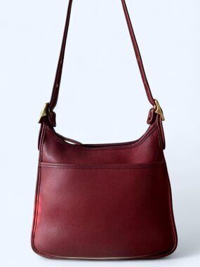 Vintage Coach Legacy Zip No. 9966 - Red Leather Crossbody Bag